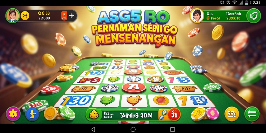Screenshot ASG55 menampilkan keseruan bermain Bingo dengan pemain lain.