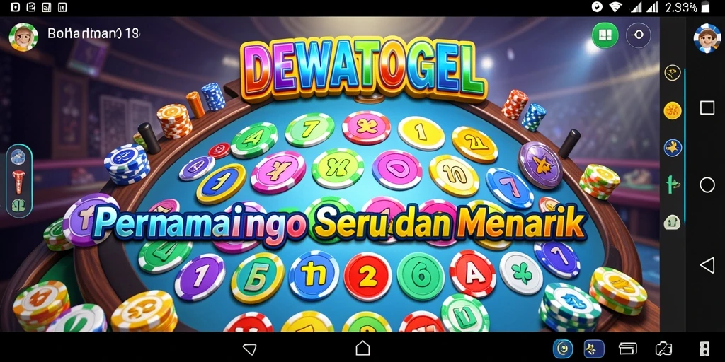 Tampilan menarik dari game DEWATOGEL dengan gameplay Bingo yang seru.