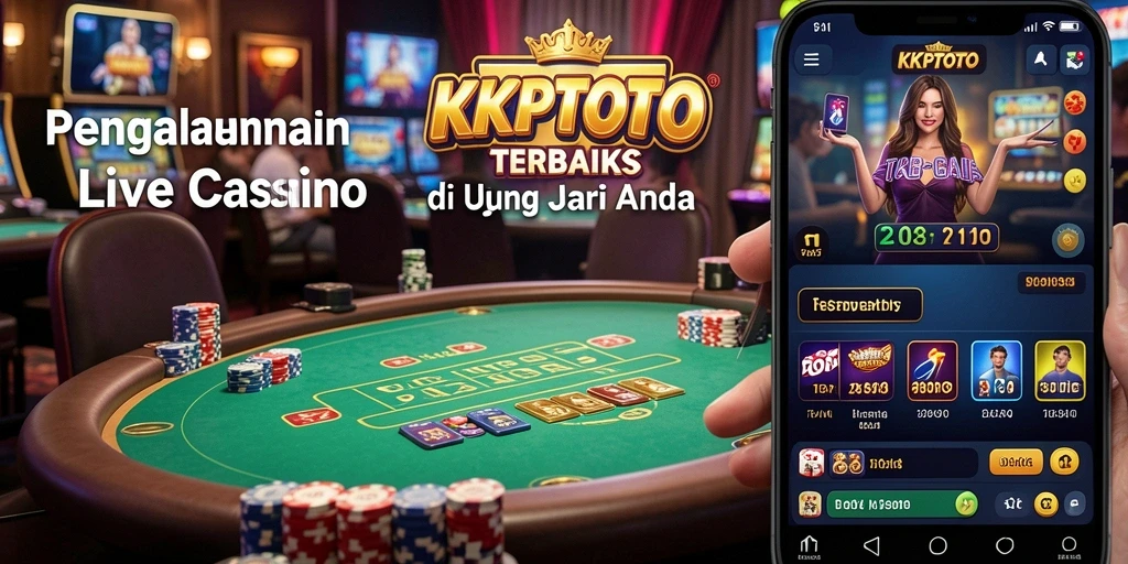Screenshot KPKTOTO menampilkan gameplay Live Casino yang mendebarkan.