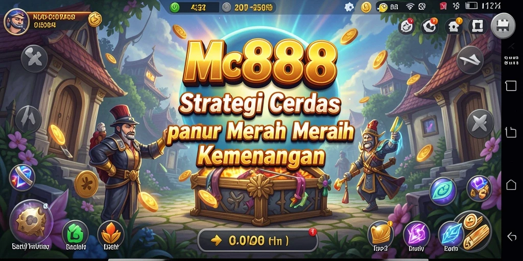 Screenshot gameplay menunjukkan strategi pertempuran yang mendebarkan.