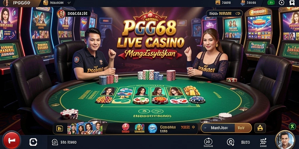 Tampilan menarik dari gameplay Live Casino yang seru.