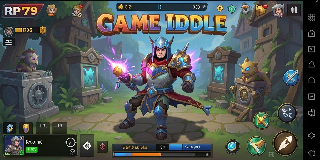 Tampilan gameplay RP79 menunjukkan kemajuan otomatis yang menyenangkan.